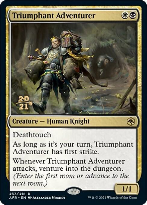 Triumphant Adventurer [Dungeons & Dragons: Adventures in the Forgotten Realms Prerelease Promos]