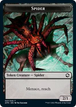 Spider // Faerie Dragon Double-Sided Token [Dungeons & Dragons: Adventures in the Forgotten Realms Tokens]
