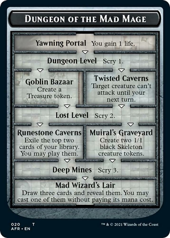 Dungeon of the Mad Mage Token (Oversized) [Oversize Cards]