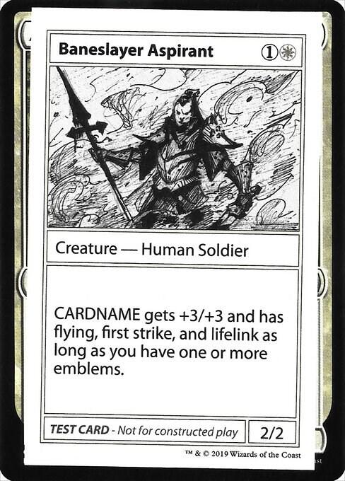 Baneslayer Aspirant (2021 Edition) [Mystery Booster Playtest Cards]