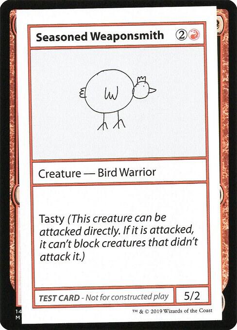 Seasoned Weaponsmith (2021 Edition) [Mystery Booster Playtest Cards]