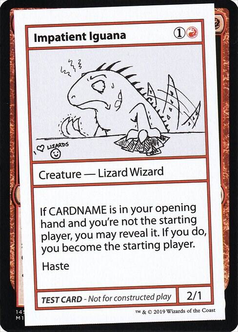 Impatient Iguana (2021 Edition) [Mystery Booster Playtest Cards]