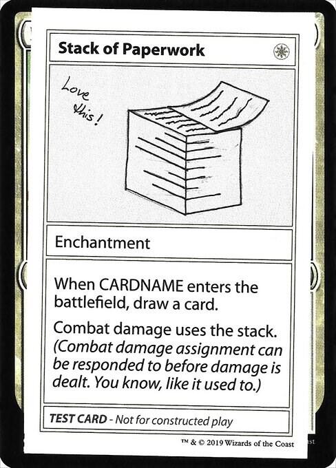 Stack of Paperwork (2021 Edition) [Mystery Booster Playtest Cards]