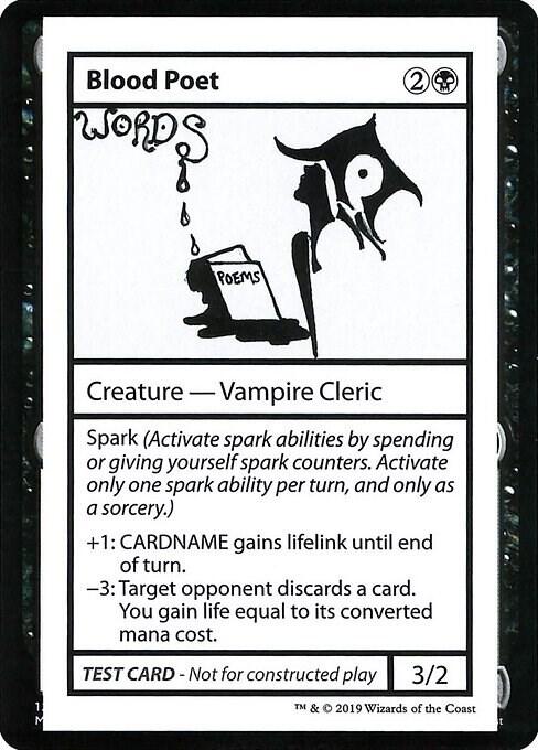 Blood Poet (2021 Edition) [Mystery Booster Playtest Cards]
