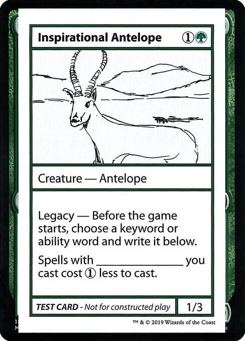 Inspirational Antelope (2021 Edition) [Mystery Booster Playtest Cards]