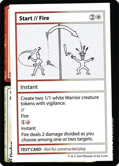Start // Fire (2021 Edition) [Mystery Booster Playtest Cards]
