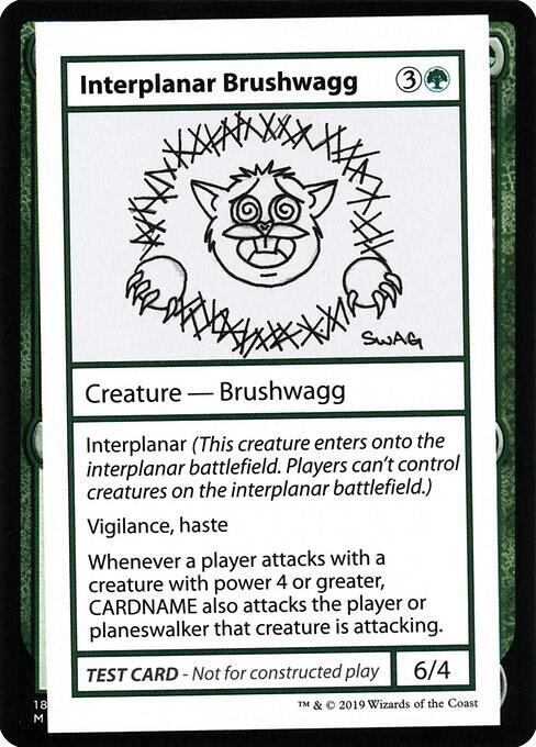 Interplanar Brushwagg (2021 Edition) [Mystery Booster Playtest Cards]