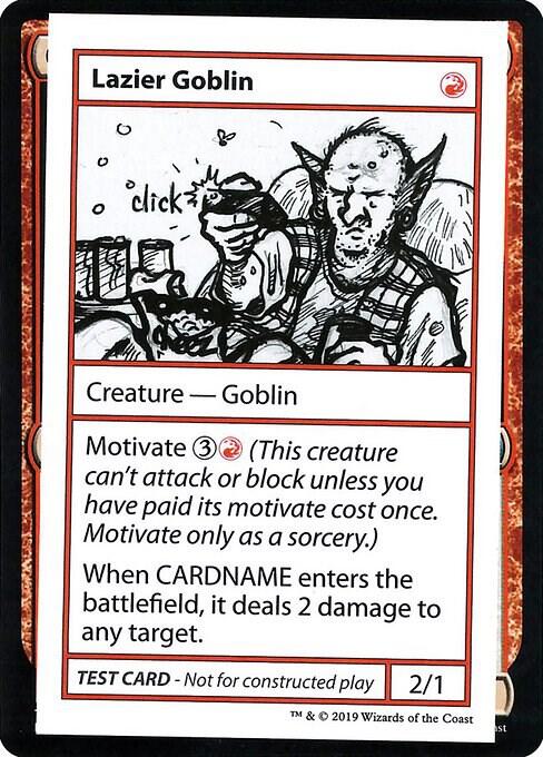 Lazier Goblin (2021 Edition) [Mystery Booster Playtest Cards]