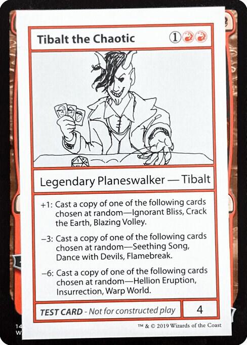 Tibalt the Chaotic (2021 Edition) [Mystery Booster Playtest Cards]