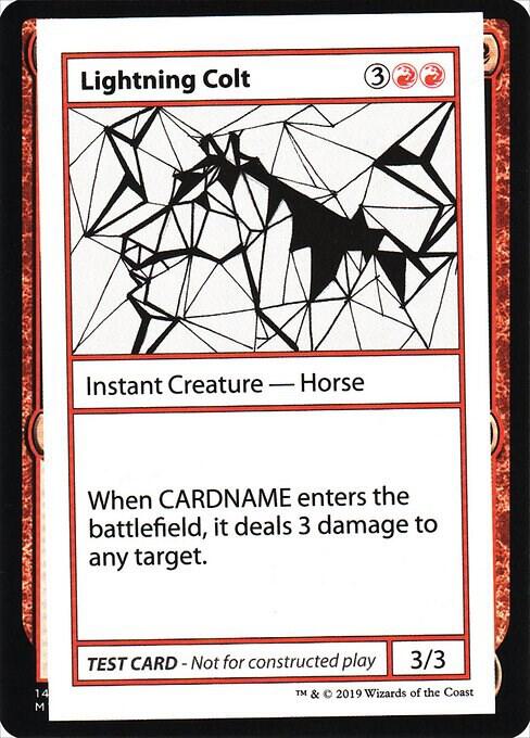 Lightning Colt (2021 Edition) [Mystery Booster Playtest Cards]