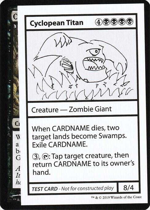 Cyclopean Titan (2021 Edition) [Mystery Booster Playtest Cards]
