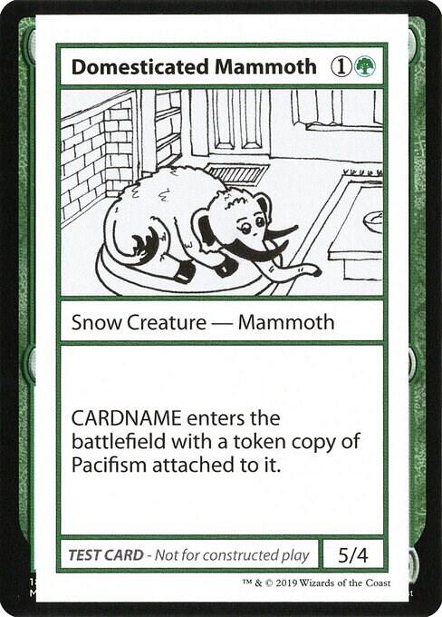 Domesticated Mammoth (2021 Edition) [Mystery Booster Playtest Cards]
