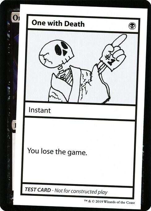 One with Death (2021 Edition) [Mystery Booster Playtest Cards]