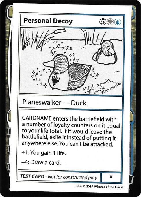 Personal Decoy (2021 Edition) [Mystery Booster Playtest Cards]