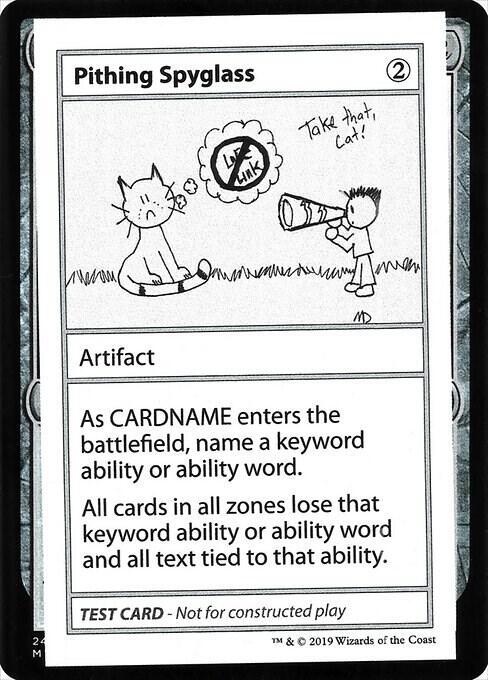 Pithing Spyglass (2021 Edition) [Mystery Booster Playtest Cards]