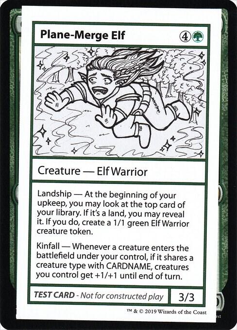 Plane-Merge Elf (2021 Edition) [Mystery Booster Playtest Cards]