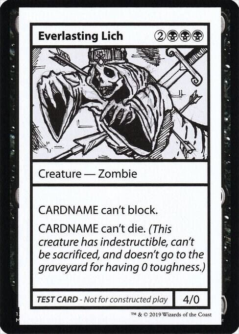 Everlasting Lich (2021 Edition) [Mystery Booster Playtest Cards]