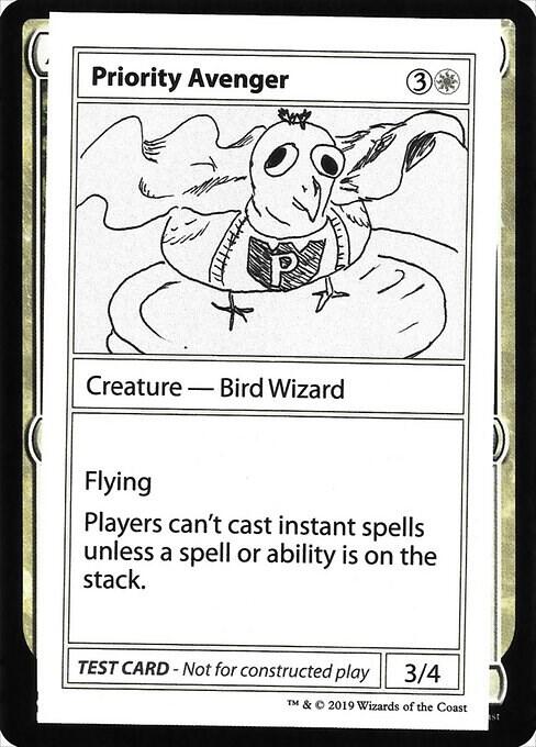 Priority Avenger (2021 Edition) [Mystery Booster Playtest Cards]