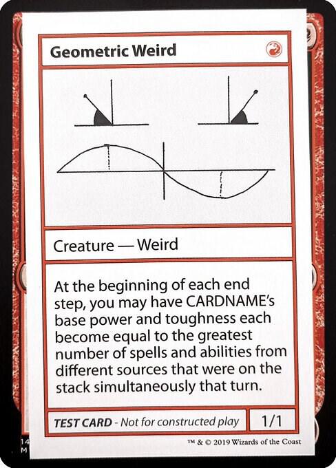 Geometric Weird (2021 Edition) [Mystery Booster Playtest Cards]