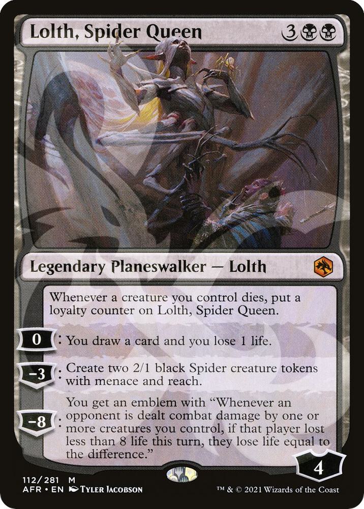 Lolth, Spider Queen (Ampersand Promo) [Dungeons & Dragons: Adventures in the Forgotten Realms Promos]