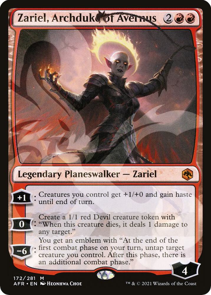 Zariel, Archduke of Avernus (Ampersand Promo) [Dungeons & Dragons: Adventures in the Forgotten Realms Promos]