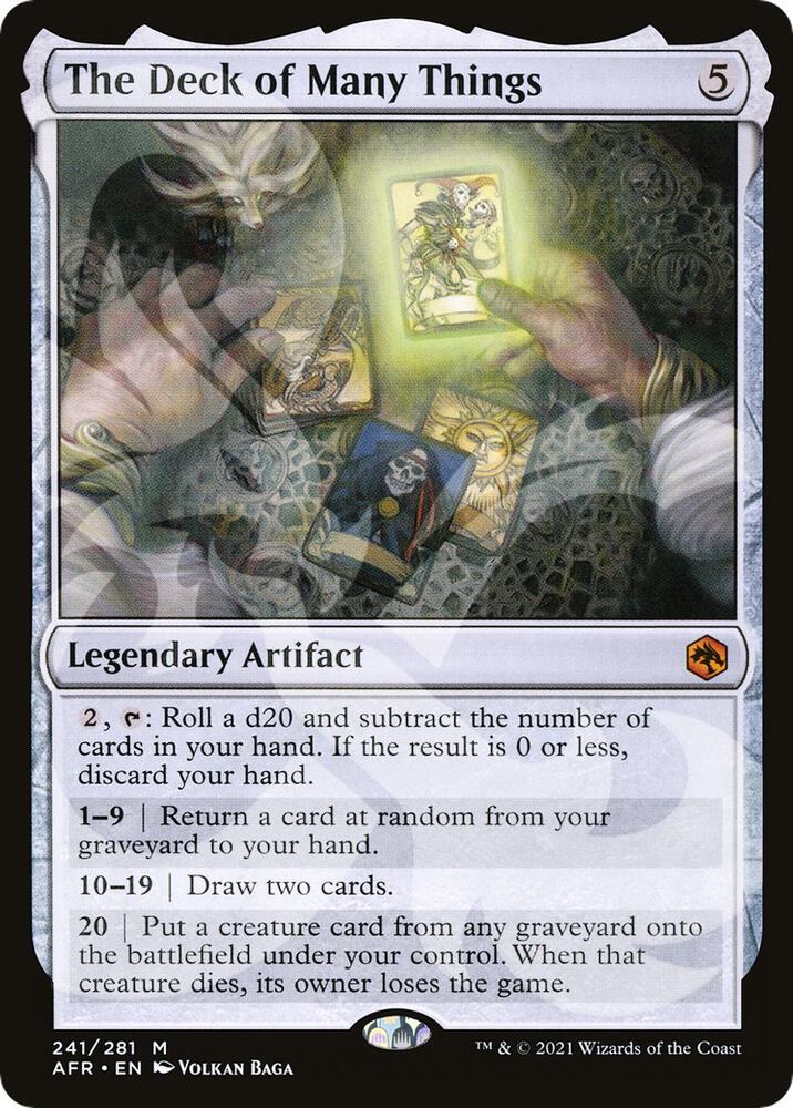 The Deck of Many Things (Ampersand Promo) [Dungeons & Dragons: Adventures in the Forgotten Realms Promos]