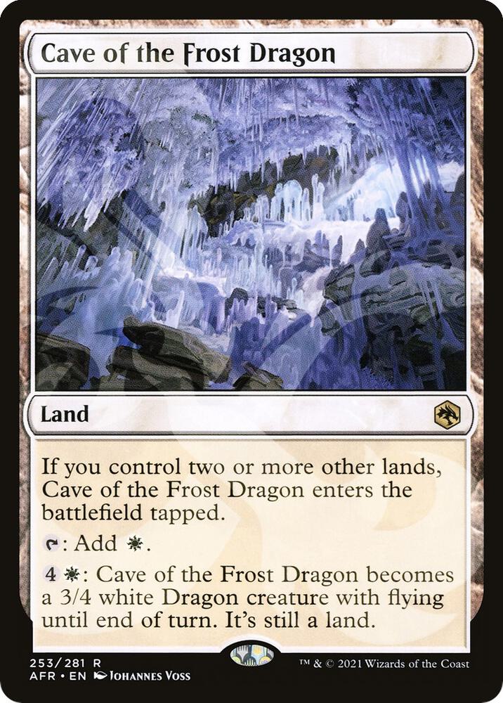 Cave of the Frost Dragon (Ampersand Promo) [Dungeons & Dragons: Adventures in the Forgotten Realms Promos]