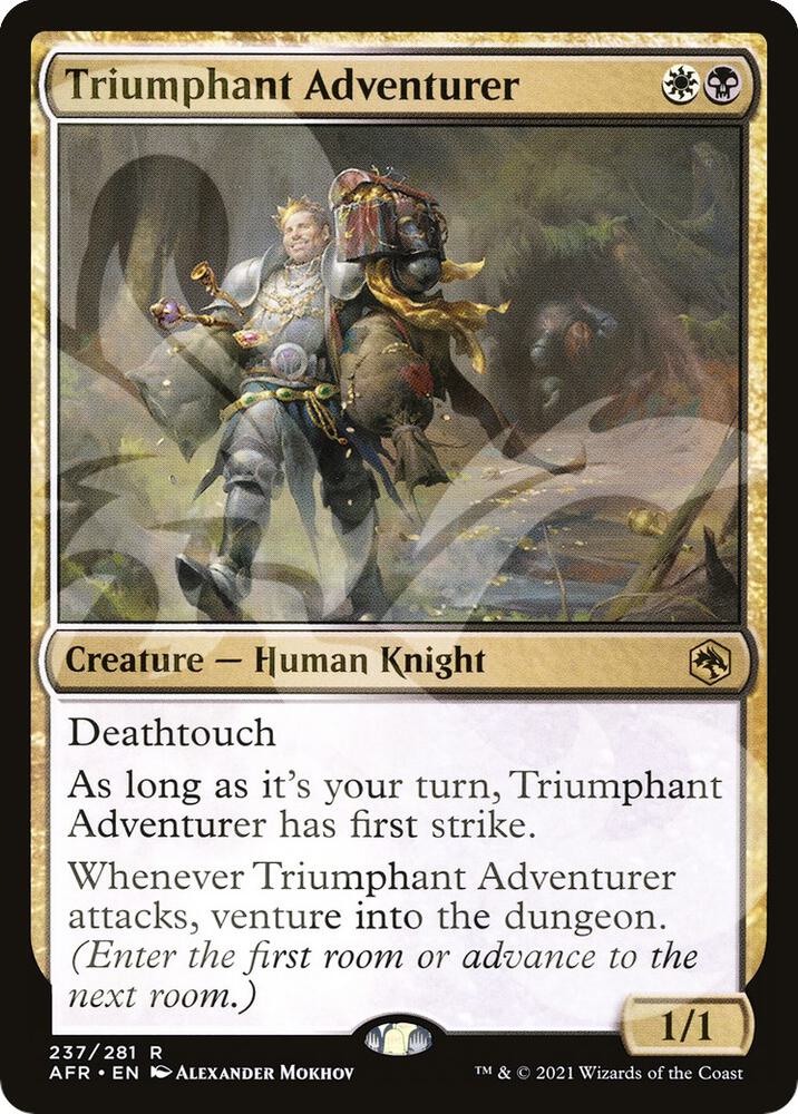 Triumphant Adventurer (Ampersand Promo) [Dungeons & Dragons: Adventures in the Forgotten Realms Promos]