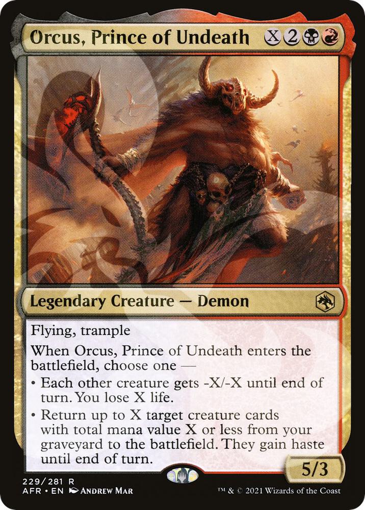 Orcus, Prince of Undeath (Ampersand Promo) [Dungeons & Dragons: Adventures in the Forgotten Realms Promos]