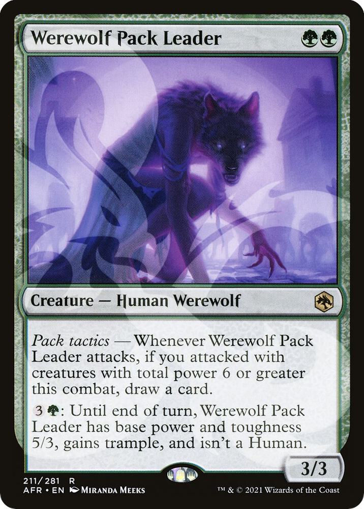 Werewolf Pack Leader (Ampersand Promo) [Dungeons & Dragons: Adventures in the Forgotten Realms Promos]