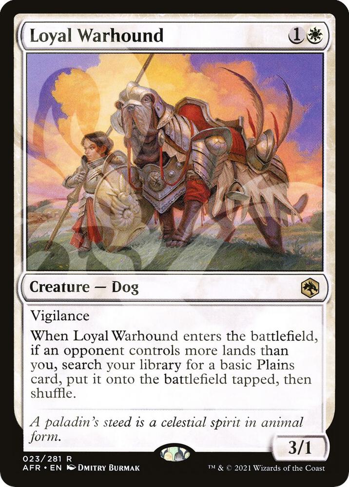Loyal Warhound (Ampersand Promo) [Dungeons & Dragons: Adventures in the Forgotten Realms Promos]