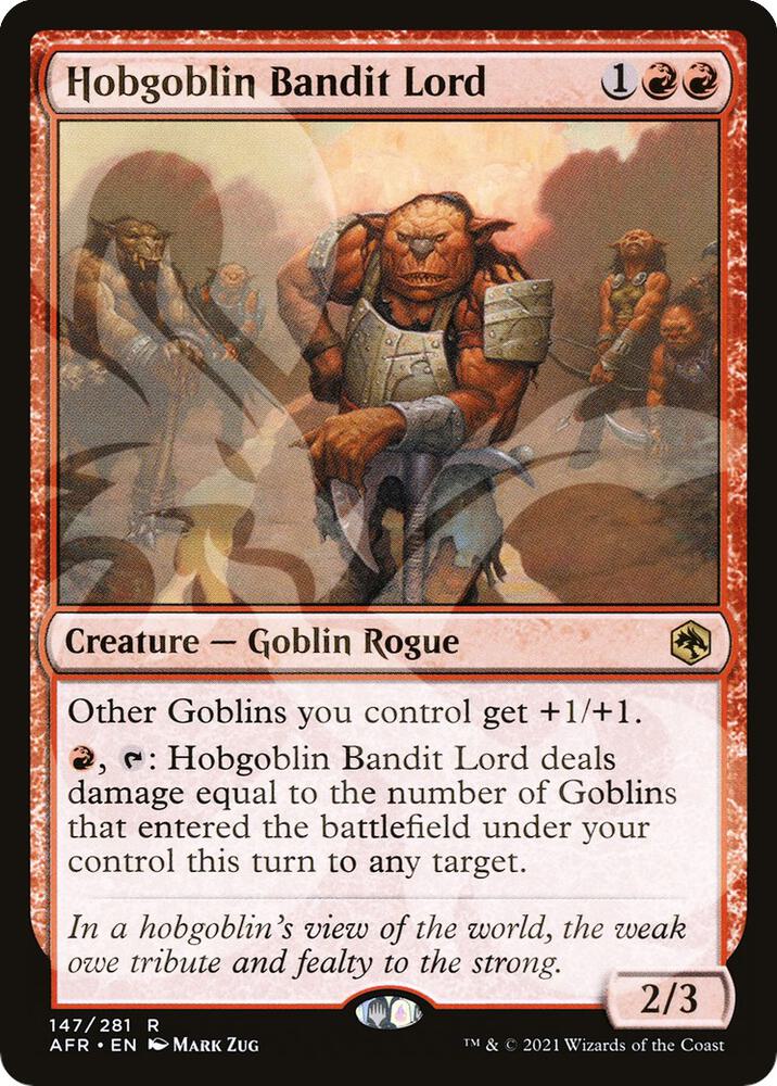 Hobgoblin Bandit Lord (Ampersand Promo) [Dungeons & Dragons: Adventures in the Forgotten Realms Promos]