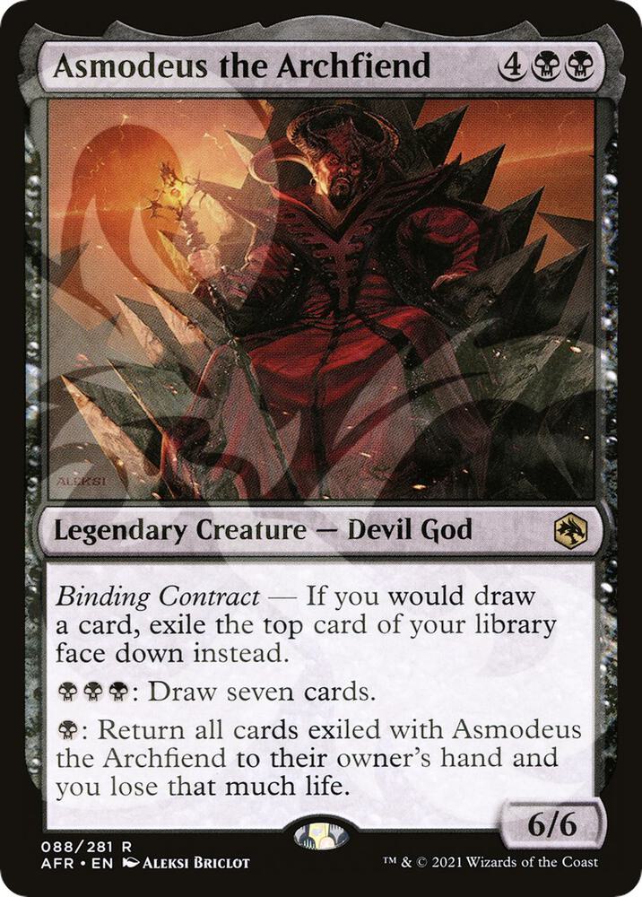 Asmodeus the Archfiend (Ampersand Promo) [Dungeons & Dragons: Adventures in the Forgotten Realms Promos]