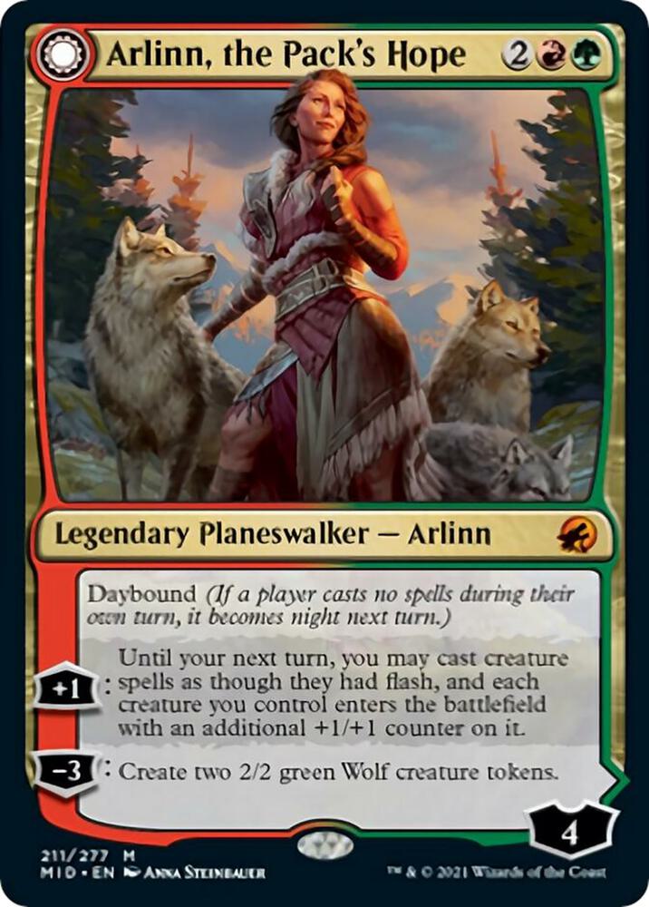 Arlinn, the Pack's Hope // Arlinn, the Moon's Fury [Innistrad: Midnight Hunt]