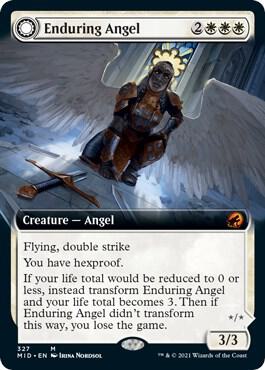 Enduring Angel // Angelic Enforcer (Extended Art) [Innistrad: Midnight Hunt]