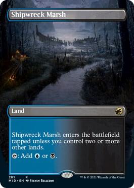 Shipwreck Marsh (Borderless Alternate Art) [Innistrad: Midnight Hunt]