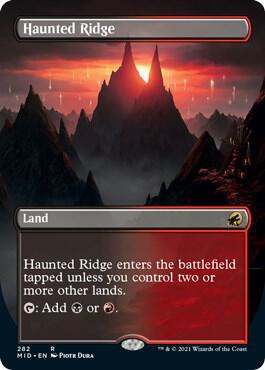 Haunted Ridge (Borderless Alternate Art) [Innistrad: Midnight Hunt]