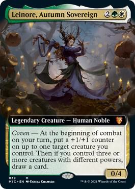 Leinore, Autumn Sovereign (Extended Art) [Innistrad: Midnight Hunt Commander]