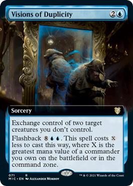 Visions of Duplicity (Extended Art) [Innistrad: Midnight Hunt Commander]