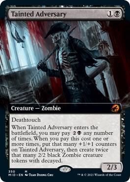 Tainted Adversary (Extended Art) [Innistrad: Midnight Hunt]