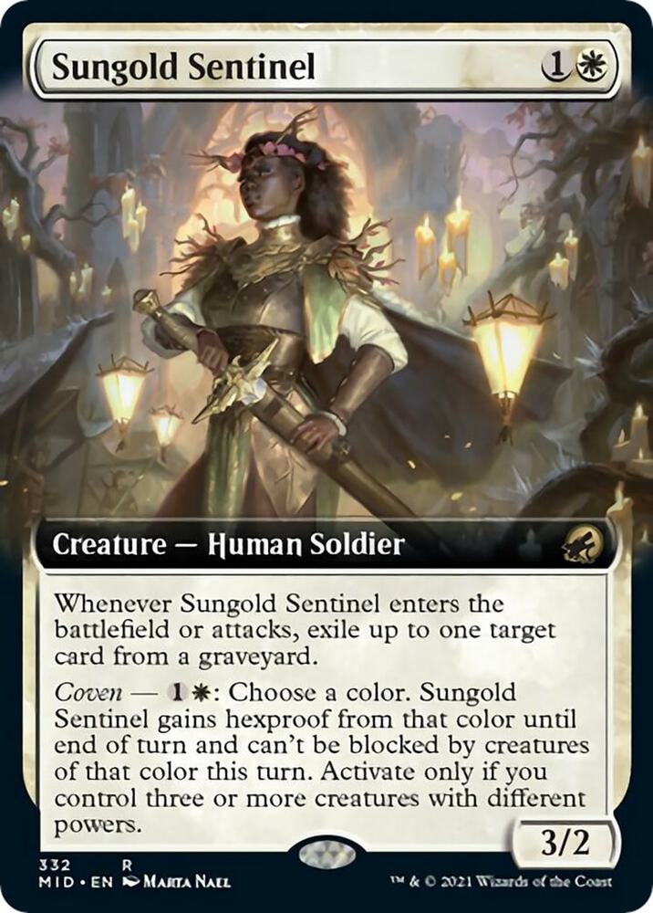 Sungold Sentinel (Extended Art) [Innistrad: Midnight Hunt]