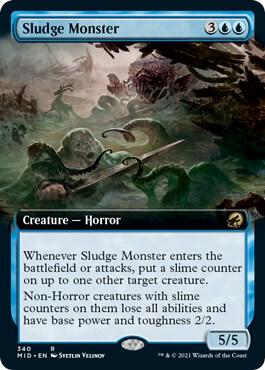 Sludge Monster (Extended Art) [Innistrad: Midnight Hunt]