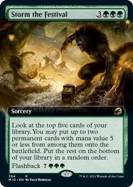 Storm the Festival (Extended Art) [Innistrad: Midnight Hunt]