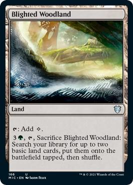 Blighted Woodland [Innistrad: Midnight Hunt Commander]