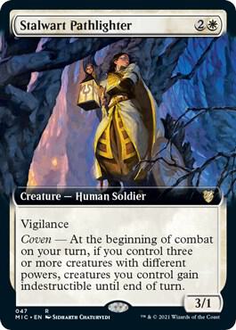 Stalwart Pathlighter (Extended Art) [Innistrad: Midnight Hunt Commander]