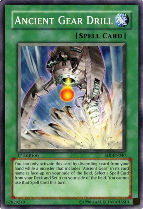 Ancient Gear Drill [SOI-EN040] Common