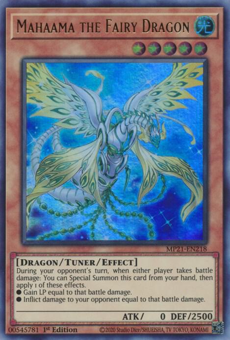 Mahaama the Fairy Dragon [MP21-EN218] Ultra Rare