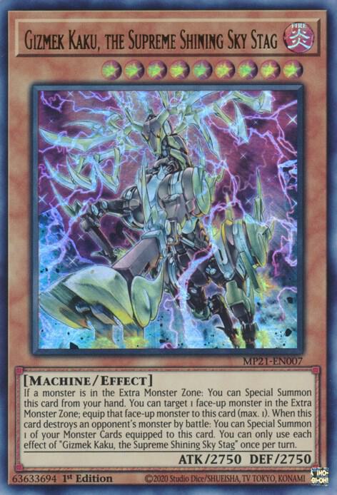 Gizmek Kaku, the Supreme Shining Sky Stag [MP21-EN007] Ultra Rare