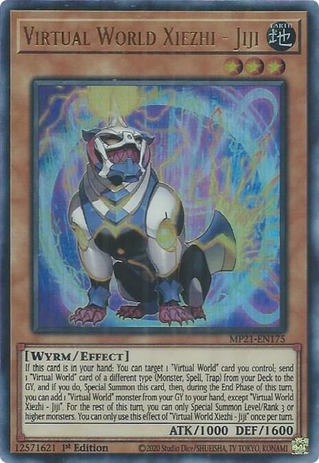 Virtual World Xiezhi - Jiji [MP21-EN175] Ultra Rare
