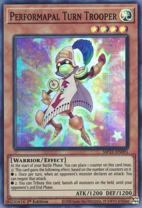 Performapal Turn Trooper [MP21-EN091] Super Rare